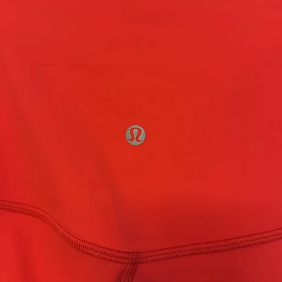Lululemon BRIGHT Red Leggings - Picture 2 of 4